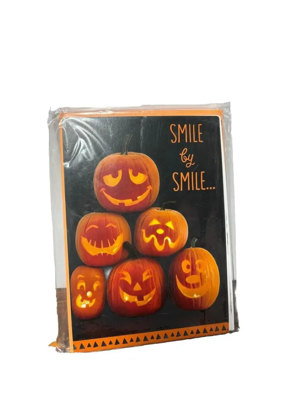 Hallmark Halloween Variety Greeting Cards Festive Pumpkins,Witch Hats & Cats 8pc